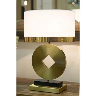 LAMPA STOŁOWA COIN Ø 30x53 cm
